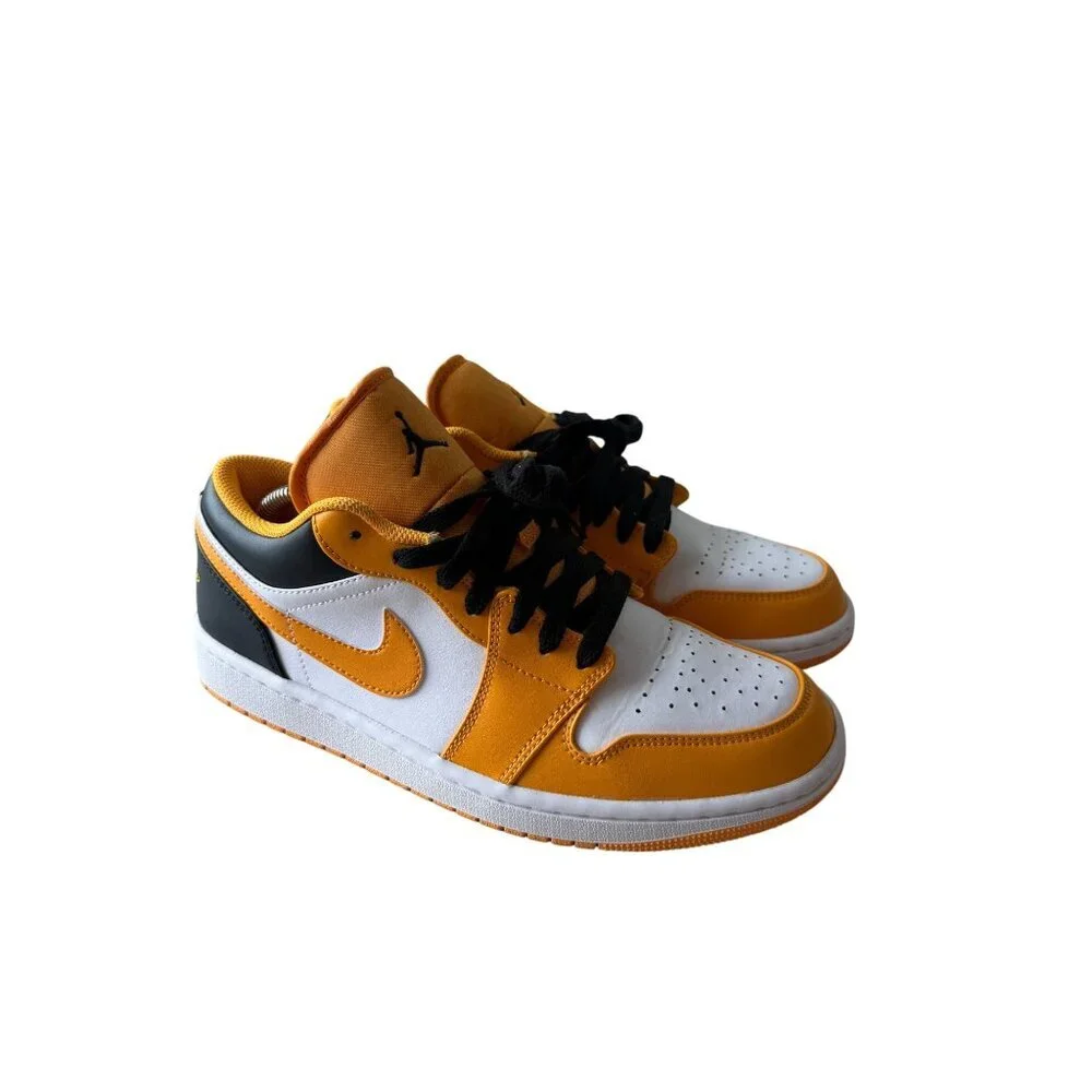 Nike Air Jordan 1 Low Taxi Yellow Shoes Size 9 Basketball Sneakers 553558-701